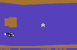 World 3 on the C64: the spaceship